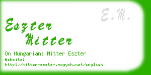 eszter mitter business card